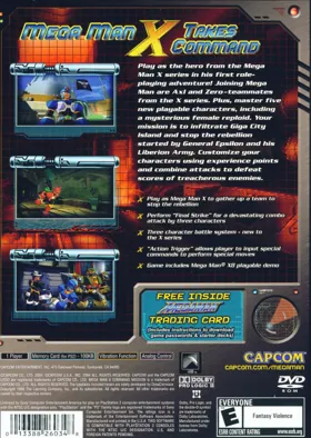 Mega Man X - Command Mission box cover back